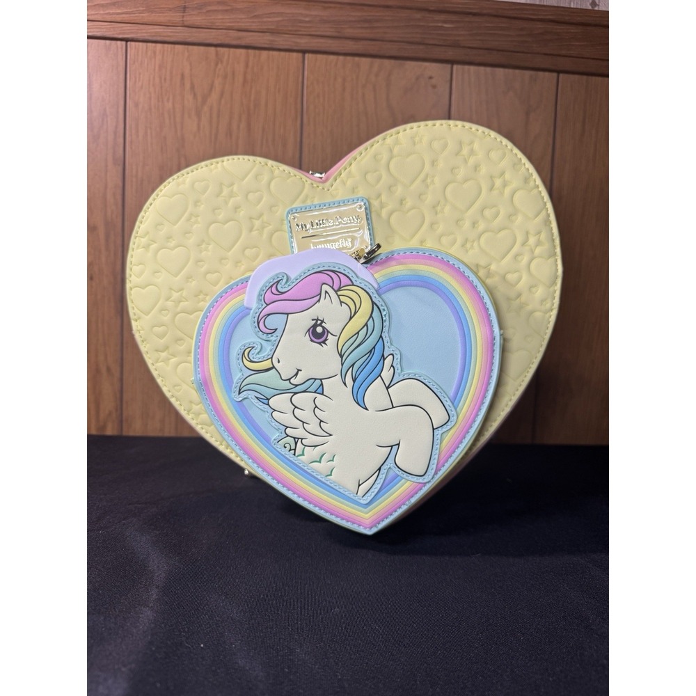 Loungefly My Little Pony Sky Dancer Heart Shaped‎ Figural Mini Backpack NWT